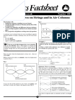 Factsheet Physics: Stationary Waves On Strings and in Air Columns