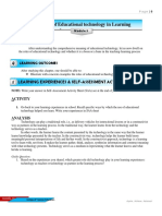 The Roles of Educational Technology in Learning: Learning Experiences & Self-Assessment Activities (Saa)