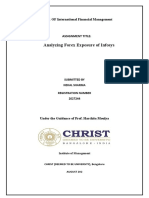 Analyzing Forex Exposure of Infosys: CIA-1 OF International Financial Management