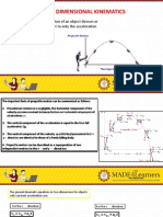 Two Dimensional Kinematics