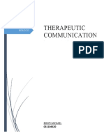 Therapeutic Communication: (Document Subtitle)