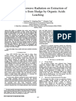 Effects of Microwave Radiation On Extraction of Heavy Metals From Sludge by Organic Acids Leaching