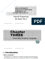 Chapter 3 - Client-Side Scripting Language