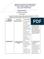 Educational Philosophies Evaluation