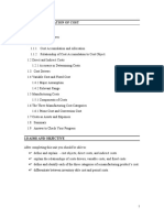 Unit 1: Classification of Cost Content