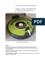 The Irobot® Create®2 - Raspberry Pi - Camera - Web Interface Project