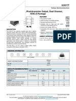 ILD217T Optocoupler, Phototransistor Output, Dual Channel, SOIC-8 Package