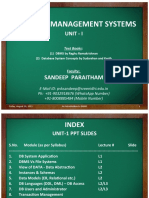 Database Management Systems: Unit - I