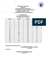 Answers Key Gen - Math.