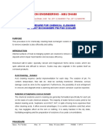 Descon Engineering - Abu Dhabi: Procedure For Chemical Cleaning of Heat Exchanger/ Fin Fan Cooler