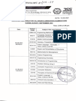 Seetion: Tentative Time-Table For Tal Grade & Absentees Examinations During August/ September 2021