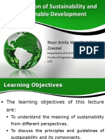 Intro of Sustainability and Sustainable Development