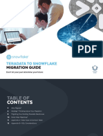 Teradata To Snowflake Migration Guide