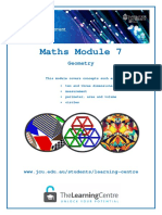 Maths Module 7: Geometry