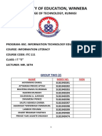 INFORMATION LITERACY (Assignment)