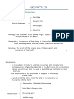 Geophysics: Introduction and Overview