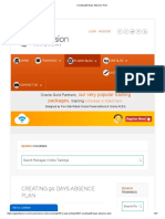 Creating 90 Days Absence Plan