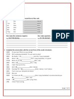 Worksheet: Verb + Gerund