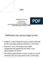 Definition of Law