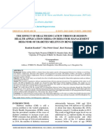 The Effect of Health Education Through Session-Health Application Media On Behavior Management Behavior of Diabetes Melitus in Bengkulu City