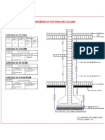 Detailed Drawing of Footing and Column