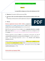 Experiment No 5:-Display Form Using WML: - To Develop and Demonstrate Mobile Applications Using Various Tools