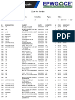 Etat Des Sorties: Fournisseur: Désignation: Famaille: Type: Date