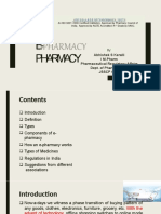 E-Pharmacy: Abhishek S Keralli I M.Pharm Pharmaceutical Regulatory Affairs Dept. of Pharmaceutics JSSCP Ooty