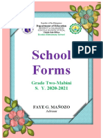 Grade Two Schhol Forms Cover