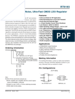 300ma, Ultra-Low Noise, Ultra-Fast CMOS LDO Regulator: General Description Features