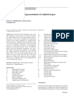 Research On The Cutting Mechanism of Cylindrical Gear Power Skiving