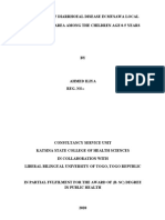 The Effect of Diarrhoeal Disease in Musawa Local Government Area Among The Children Age 0-5 Years