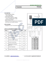 Silicon NPN Power Transistor: Description