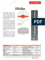 ANT450F6: Fiberglass Collinear Antenna 6 DBD