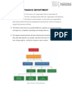 Figure 1 Structure of Finance Department