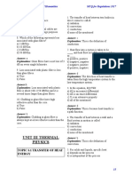 Unit Iii Thermal Physics: Department of Science and Humanities MCQ For Regulations 2017