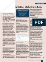 Predicting Colloidal Stability in Beer