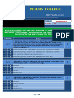 Philsin College: Midterm Exam