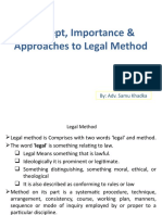 Concept Importance of Legal Method