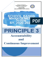 School Based Management System SY. 2020-2021: Principle 3