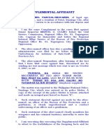 Supplemental-Affidavit: Mag Ingat Ka Lang, Lalo Na at Iba Na Boss TATAKPAN KA RIN DIYARYO" (Emphasis Supplied)