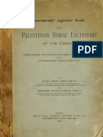 Lagarde. The Palestinian Syriac Lectionary of The Gospels Re-Edited From Two Sinai MSS. and From P. de Lagarde's Edition of The "Evangeliarium Hierosolymitanum." 1899.