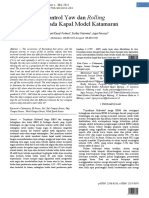 (Draft - Jurnal) KONTROL YAW DAN ROLLING LAYAR PADA KAPAL MODEL KATAMARAN - Mohammad - Kamil - Firdaus - 1741170060