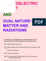 Photoelectric Effect: Dual Nature of Matter and Radiations