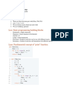 L1cs: Basic Programming Building Blocks: Where (Do I Go) ?