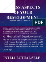 Assess Aspects of Your Development