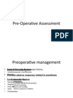 Pre Operative Assessment