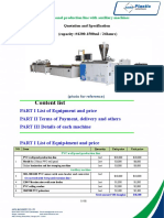 quotation of PVC wall panel production line 1条线 2set mould