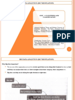 Big Data Analytics (2017 Regulation) : Unit - 2 Clustering and Classification