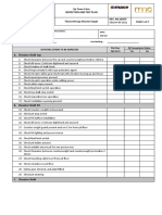 Elevator Final Checklist